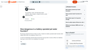 Reddit - Battery Operated Pet Water Fountain