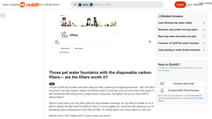 Catit Pixi - Pet Water Fountain with Disposable Carbon Filters