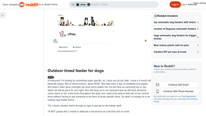 Outdoor Dog Feeder - Timed Dispenser