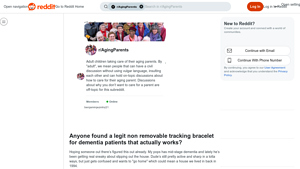 DementiaGuard - Non-Removable GPS Tracking Bracelet