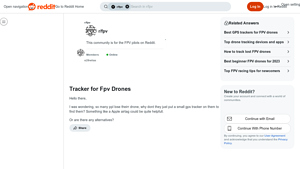 Reddit - GPS Trackers for FPV Drones