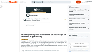 Reddit - Pet Microchips