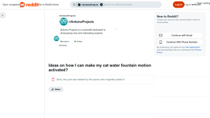 CatFlow - Motion Activated Water Fountain