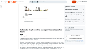 Reddit - Automatic Dog Feeder