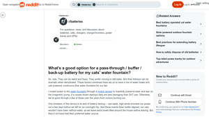 Smart Power Solutions - Intelligent Battery Backup for Cat Water Fountains