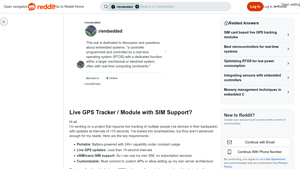 Reddit - Live GPS Tracker Module