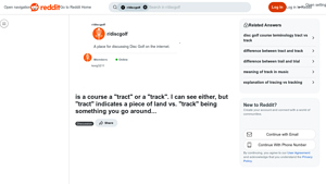 Reddit - Course Terminology Confusion