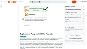 Catit - Replacement Pump Options