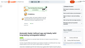 Automatic Cat Feeder - No-App, Long Battery Life, Large Capacity