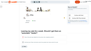 Reddit - Automatic Feeders