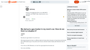 Reddit - Hidden GPS Tracker