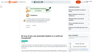 Reddit - Automatic Cat Feeders