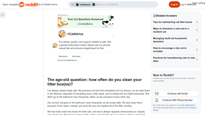 Reddit - Cat Litter Box Cleaning Tips