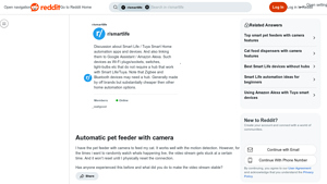 Reddit - Automatic Pet Feeder with Camera