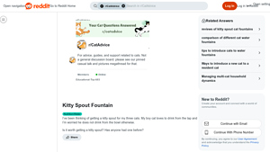 Kitty Spout Fountain - Cat Water Dispenser