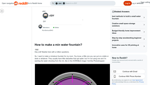 Reddit - Miniature Fountain