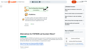 FOFNON - Cat Fountain Filters
