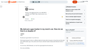 Reddit - GPS Tracker Insights