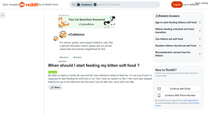 Reddit - Kitten Weaning Guide