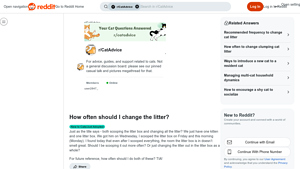 Reddit - Clay Litter Care Guide