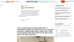 Reddit - 5-Gallon Dog Water Dish