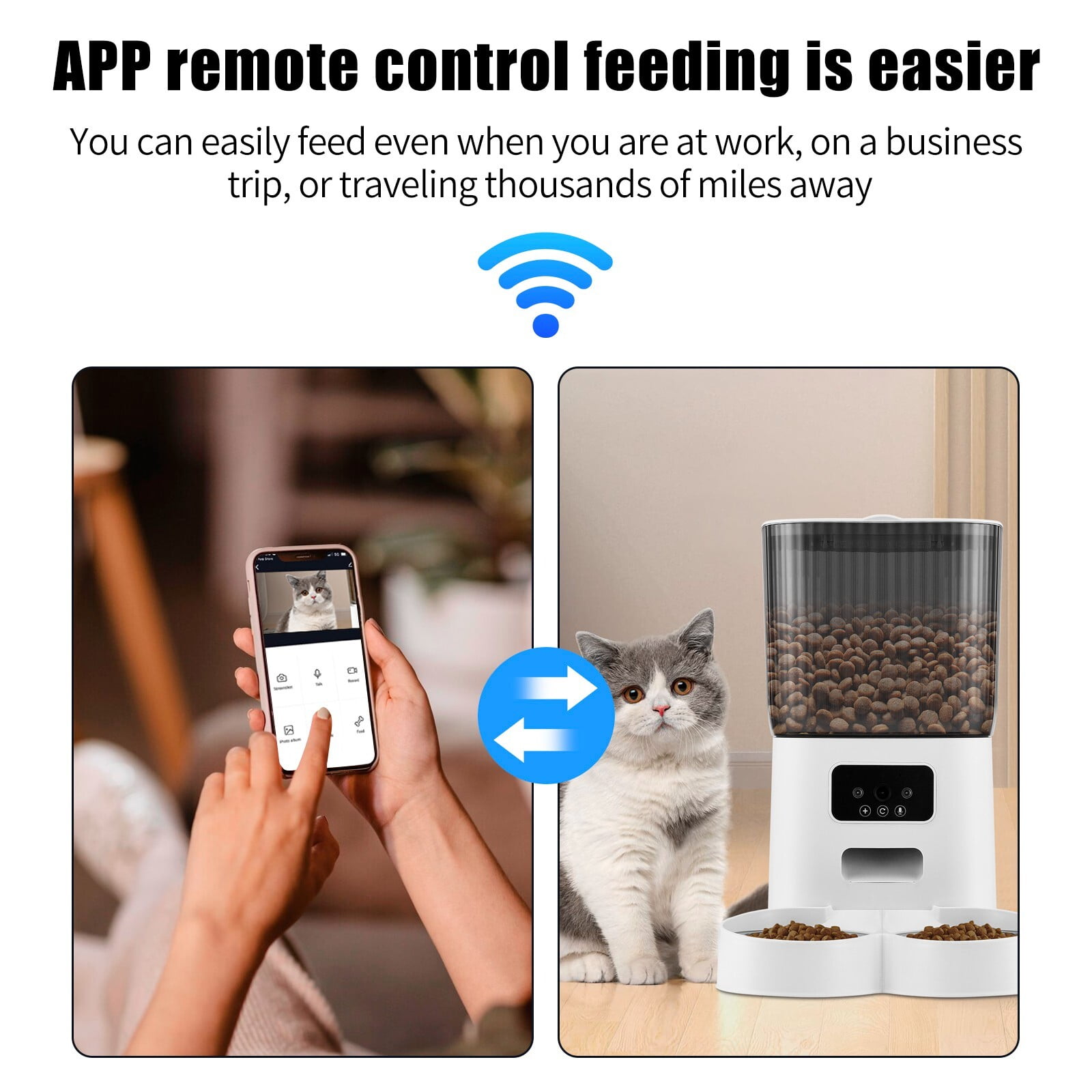 An application scenario or product detail of remote control cat feeder - Image 6