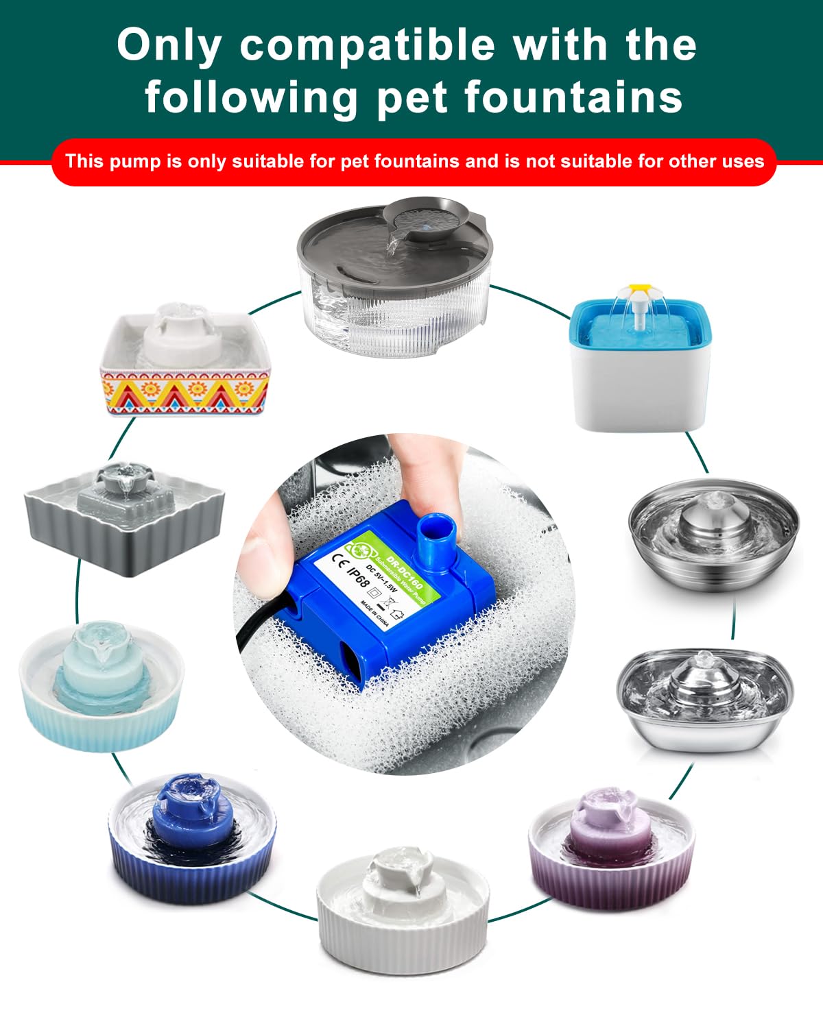 An application scenario or product detail of replace water fountain pump - Image 12