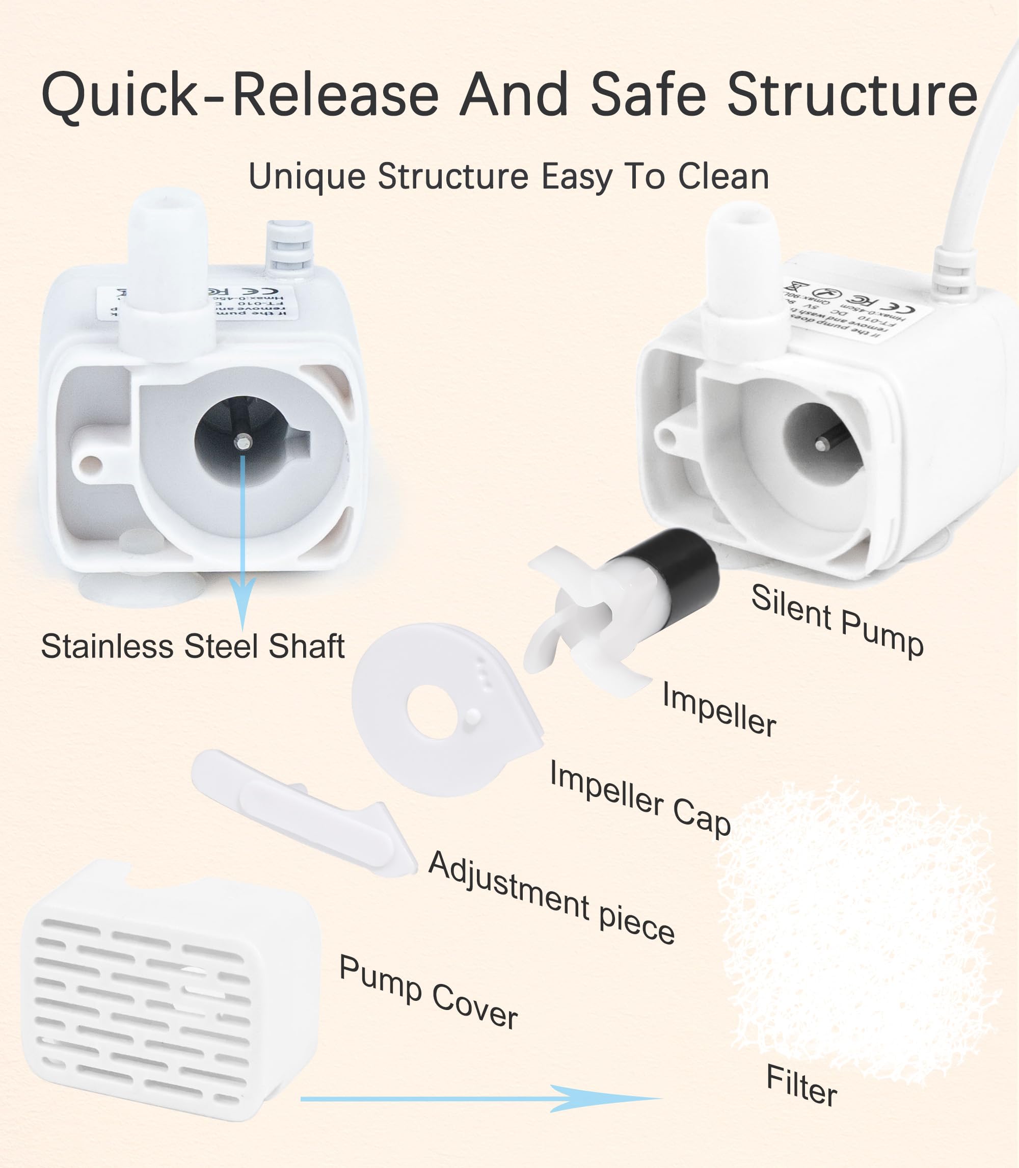 An application scenario or product detail of replace water fountain pump - Image 24