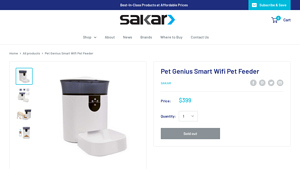 Sakar - Pet Genius Smart Wifi Pet Feeder