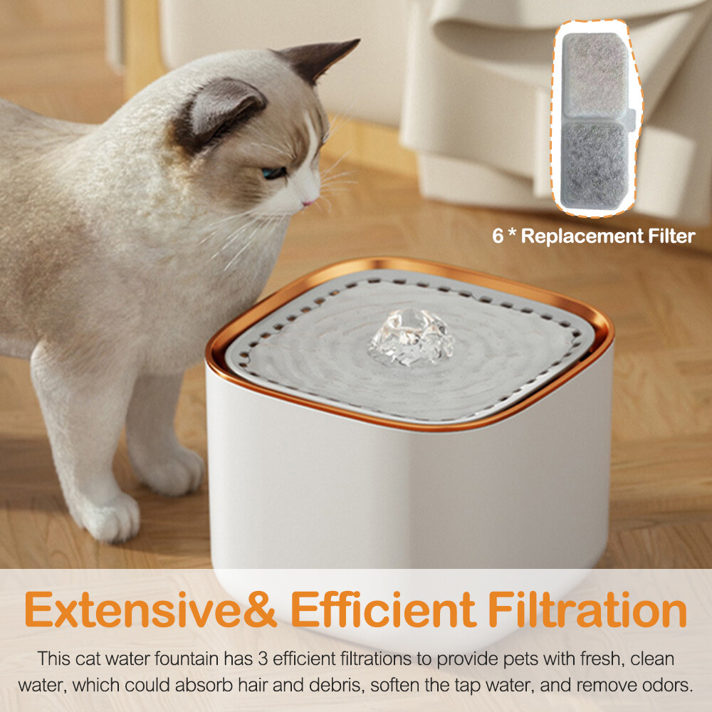 An application scenario or product detail of self cleaning cat water fountain - Image 2