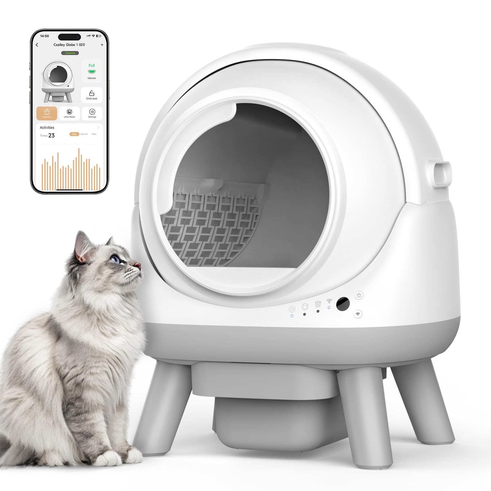 An application scenario or product detail of self cleaning kitty litter box - Image 10