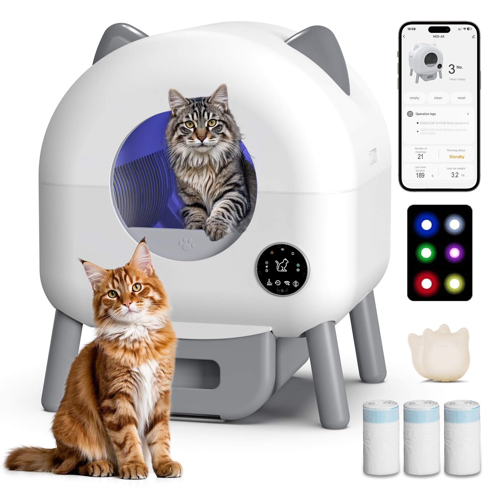 An application scenario or product detail of self cleaning litter box amazon - Image 8
