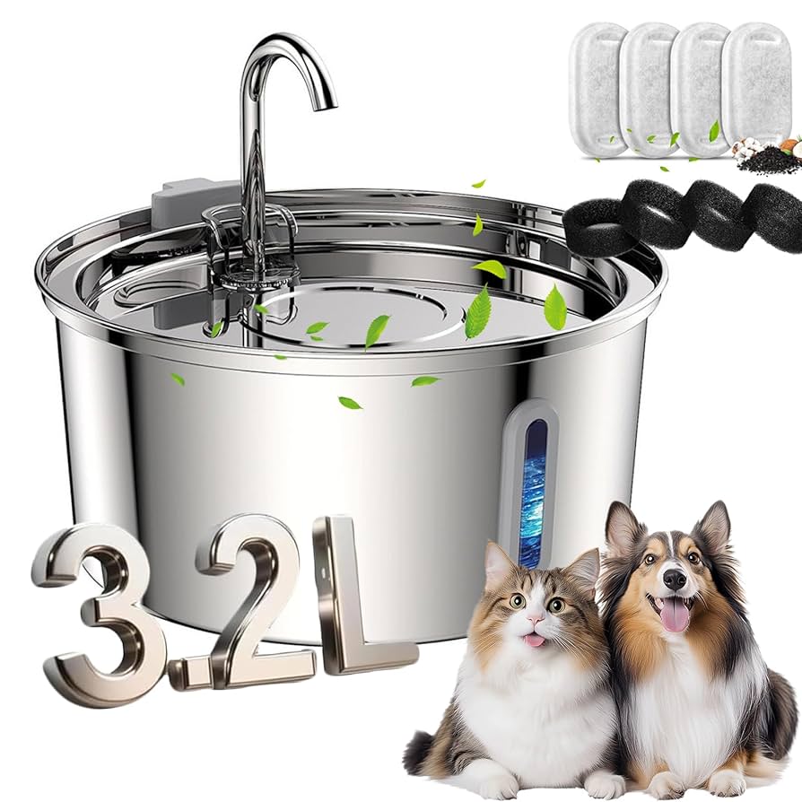 An application scenario or product detail of self cleaning water bowl for cats - Image 4