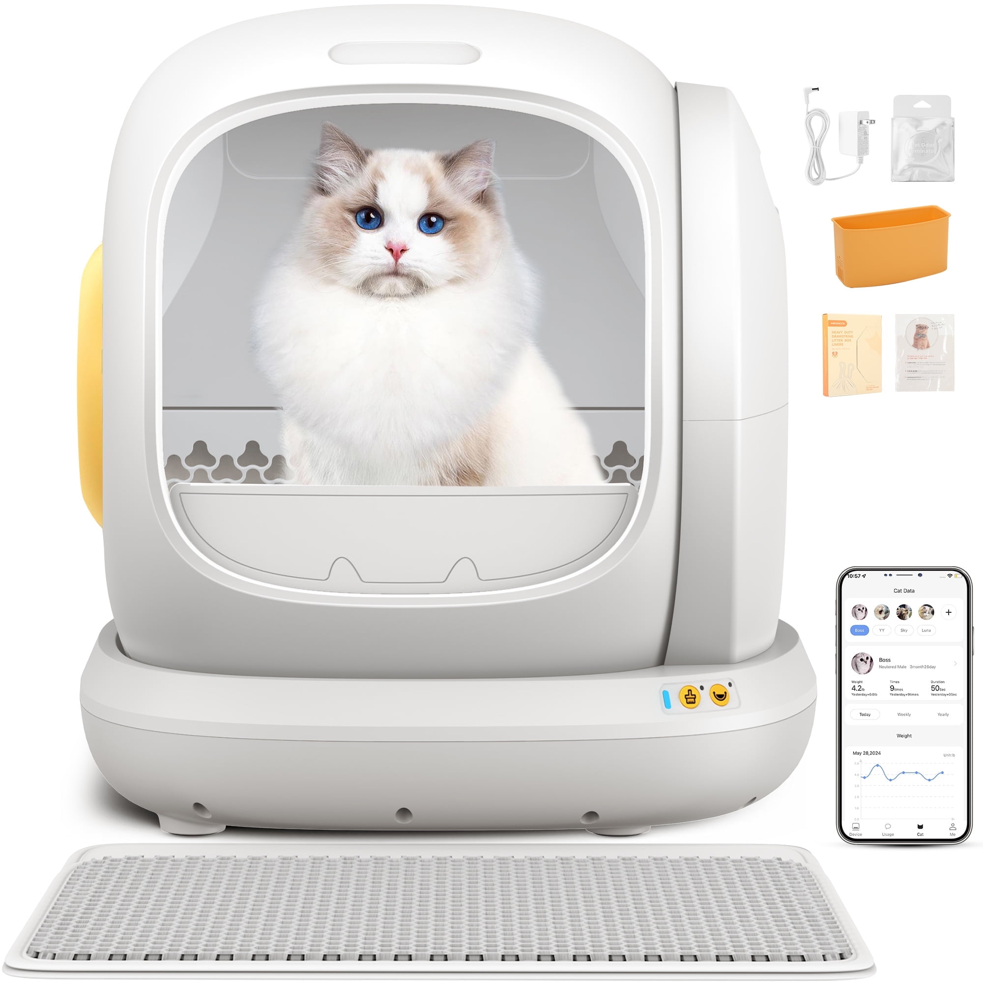 An application scenario or product detail of self washing cat litter box - Image 12