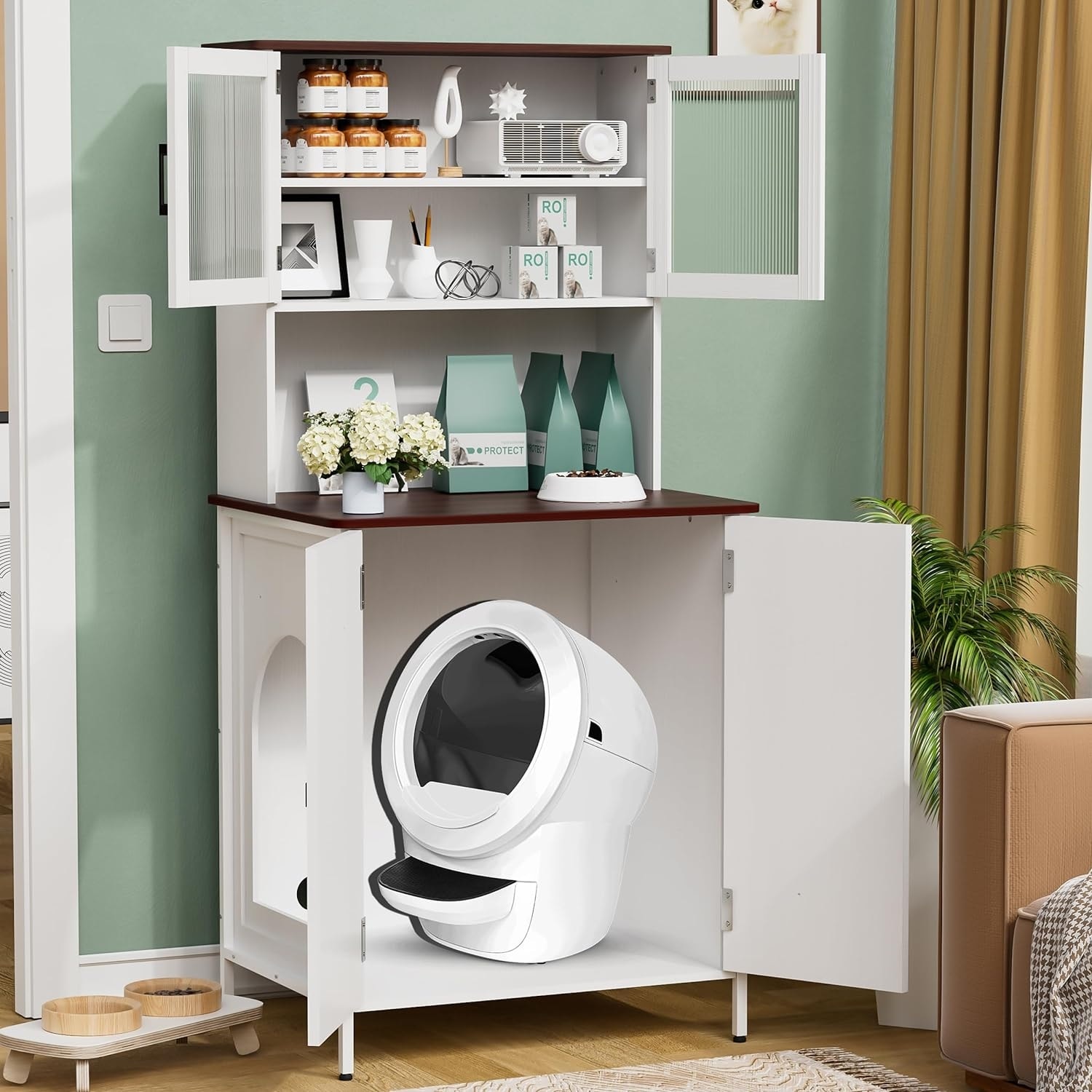 An application scenario or product detail of self washing cat litter box - Image 14