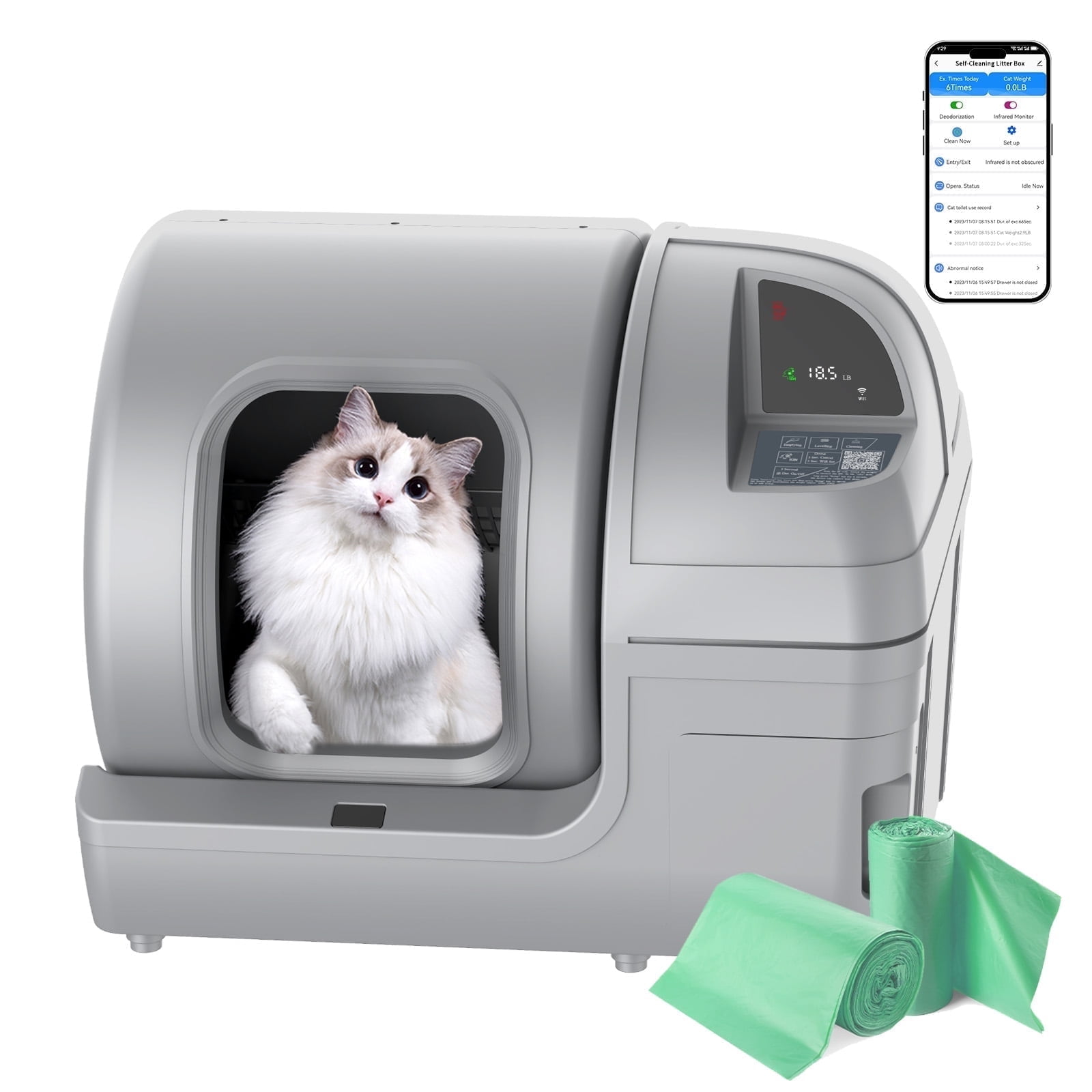 An application scenario or product detail of self washing cat litter box - Image 21