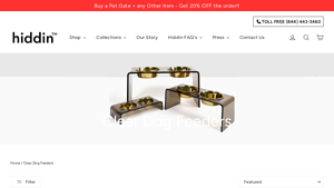 Hiddin - Clear Acrylic Dog Feeders