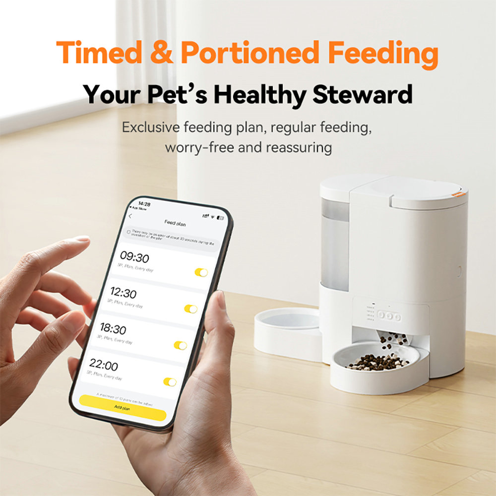 Smart 2-in-1 Pet Feeder and Water Fountain Combo