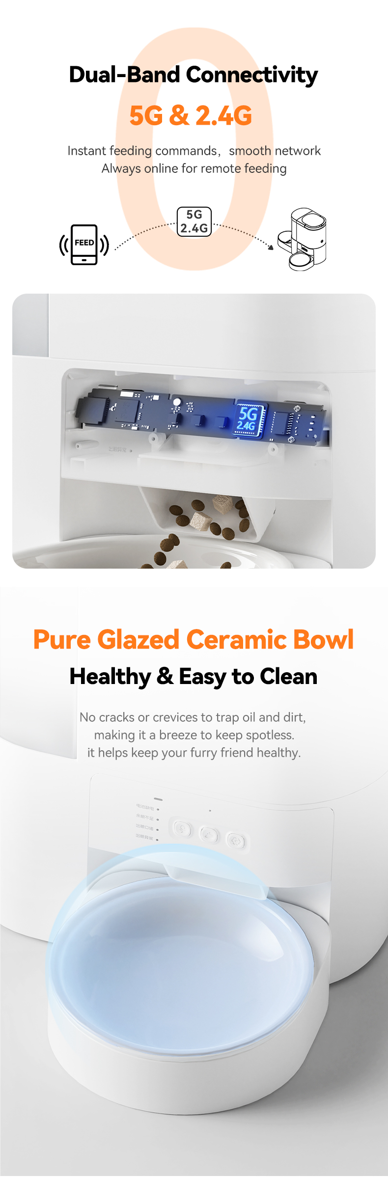 Smart 2-in-1 Pet Combo Feeder and Fountain