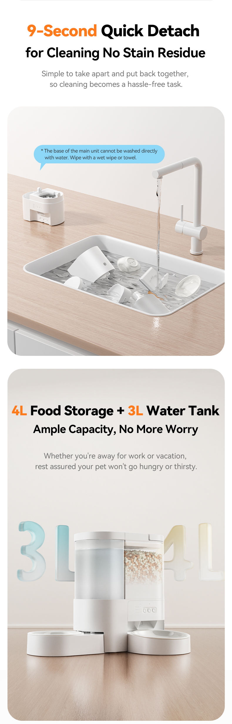 Smart 2-in-1 Pet Combo Feeder and Fountain