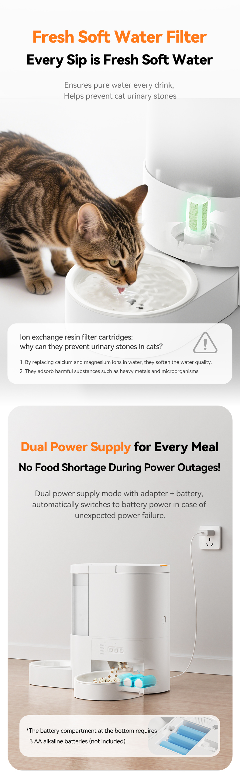 Smart 2-in-1 Pet Combo Feeder and Fountain