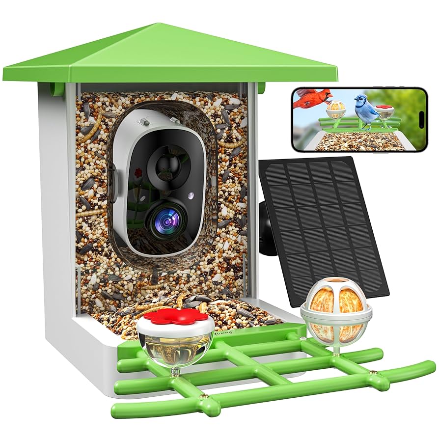 An application scenario or product detail of smart feeder with camera - Image 8