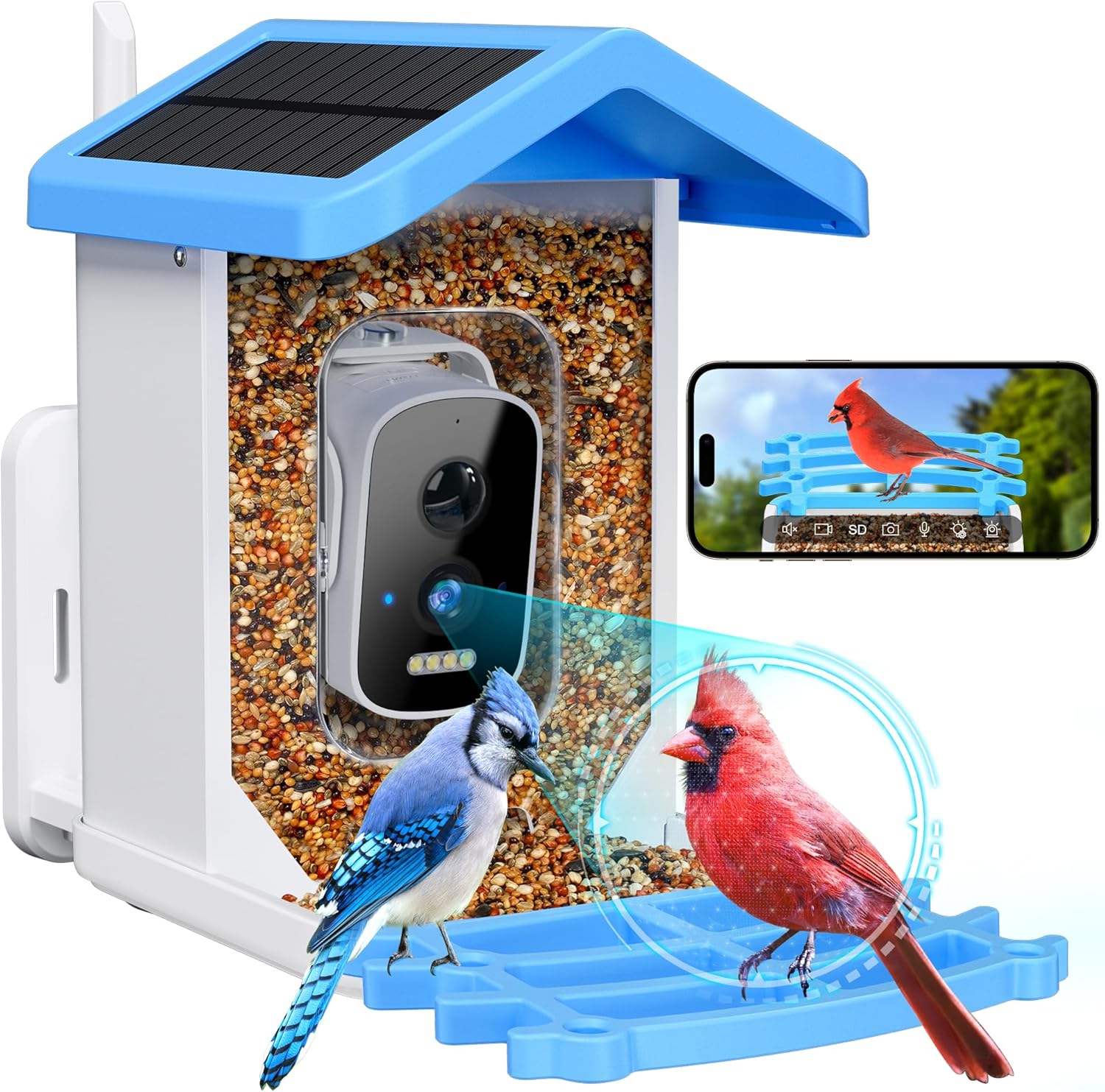 An application scenario or product detail of smart feeder with camera - Image 12