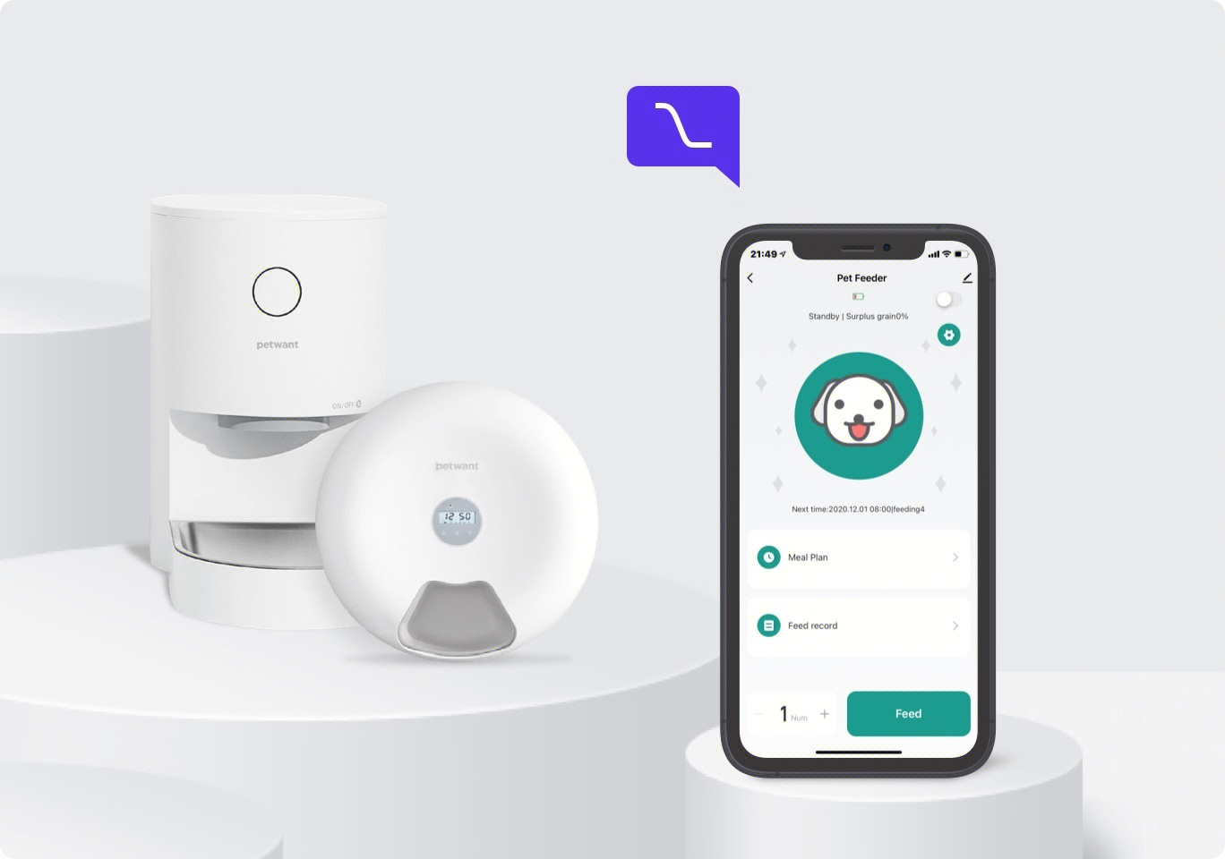 An application scenario or product detail of smart pet feeder app - Image 4