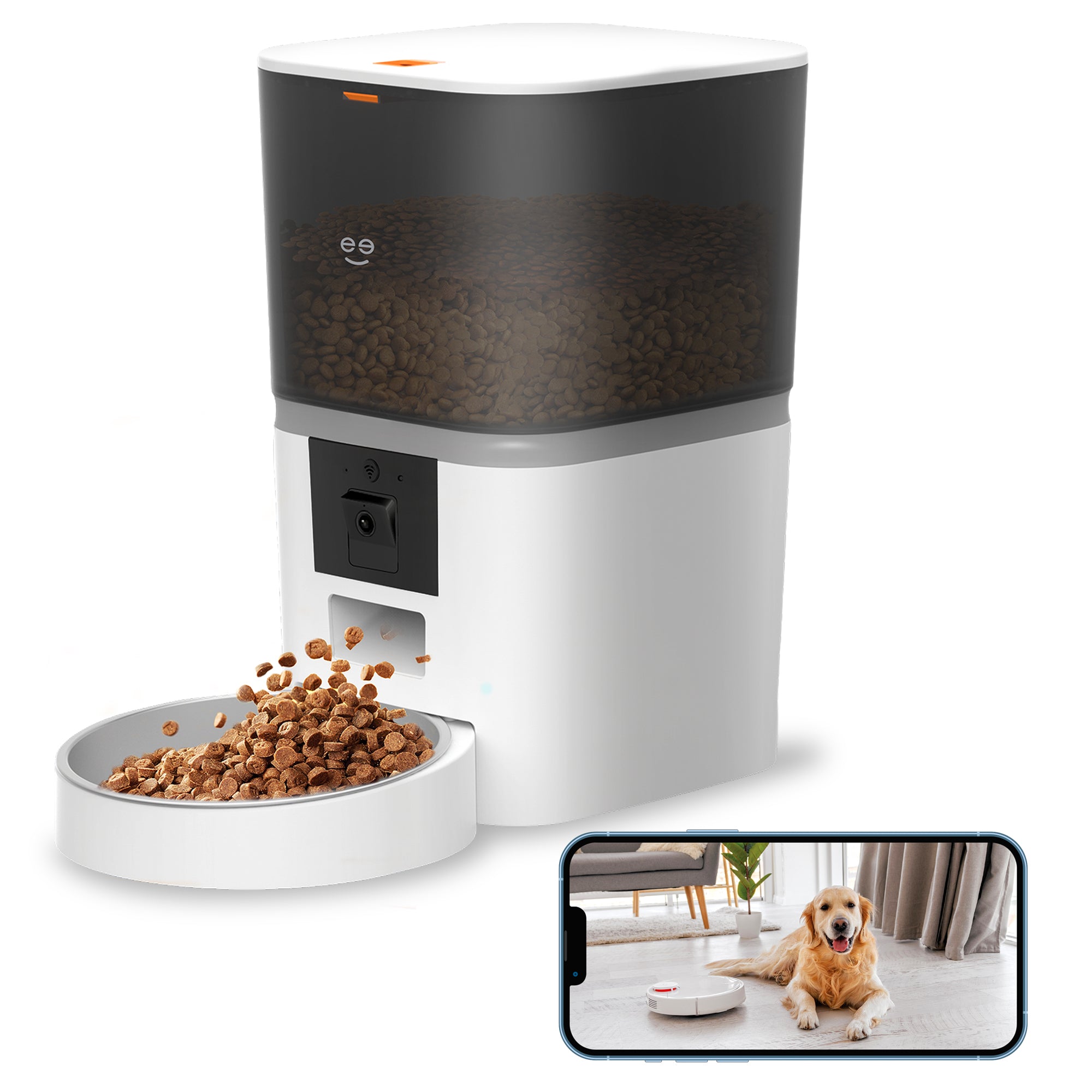 An application scenario or product detail of smart pet feeder with camera - Image 6