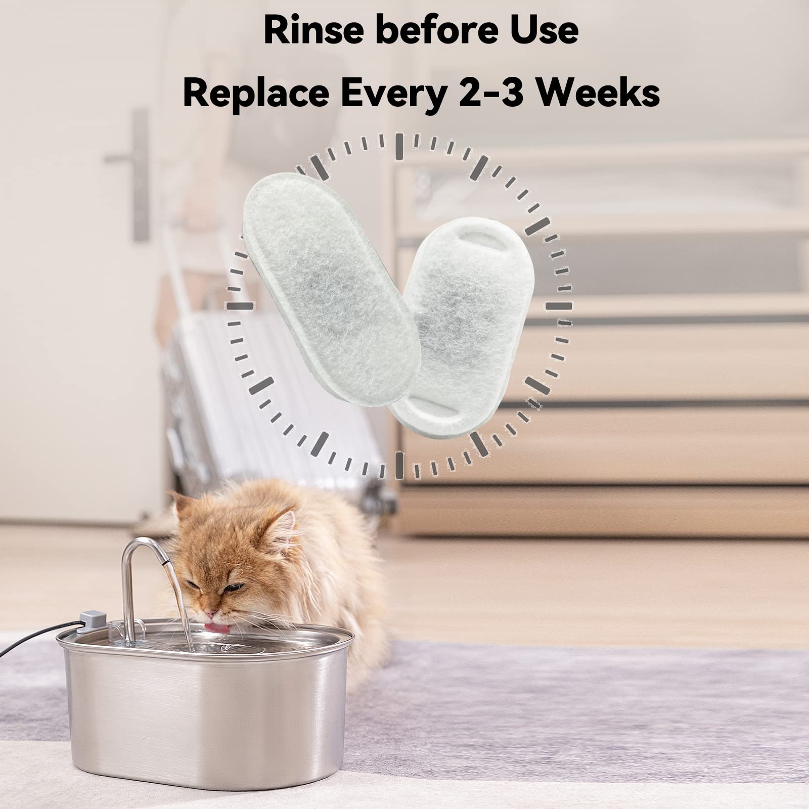 An application scenario or product detail of soofpet cat water fountain - Image 12