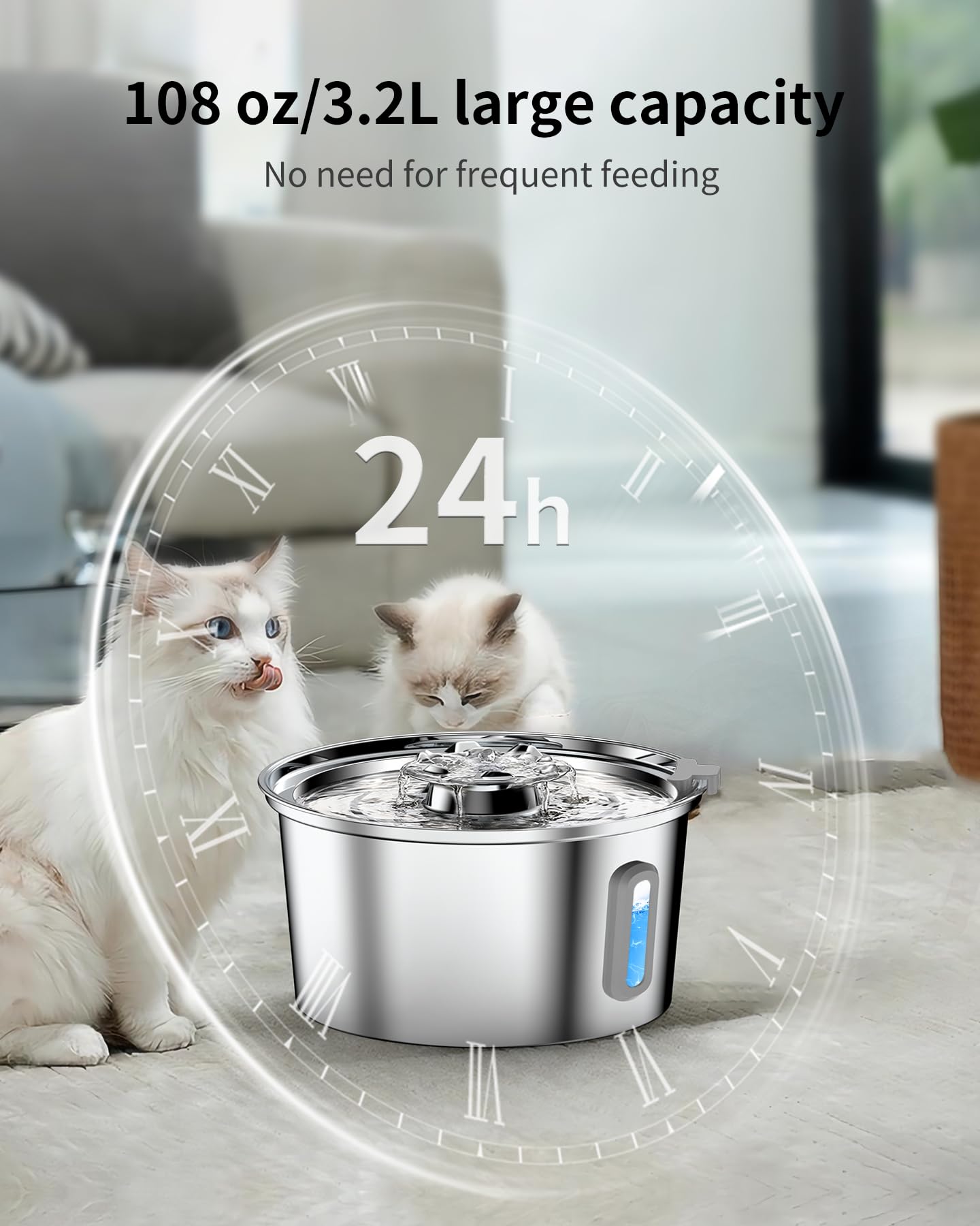 An application scenario or product detail of soofpet cat water fountain - Image 15