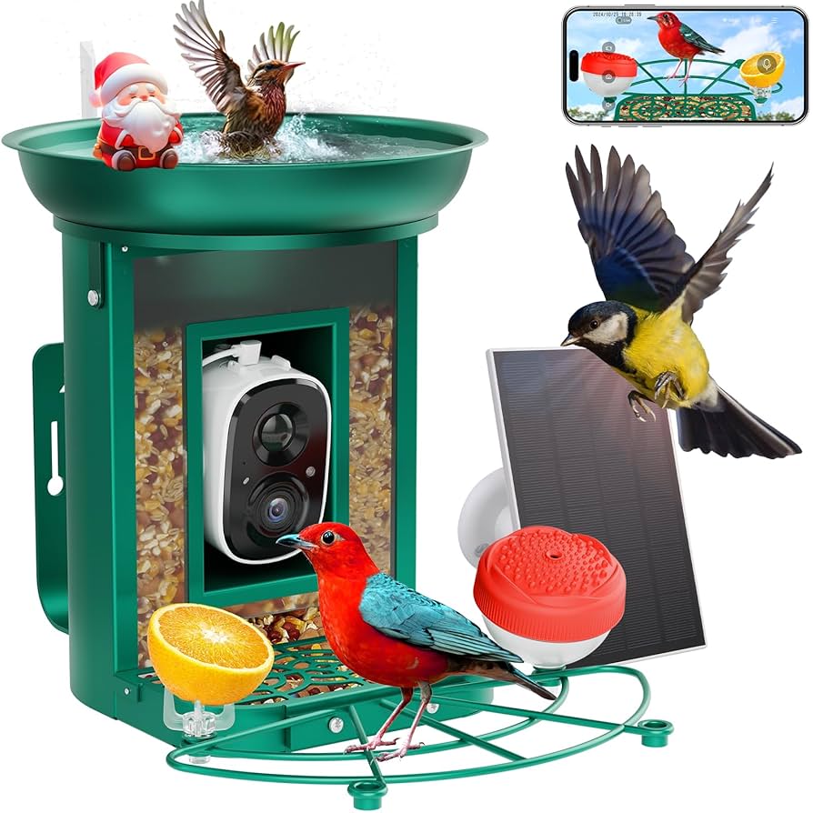 An application scenario or product detail of squirrel proof bird feeder with camera - Image 10