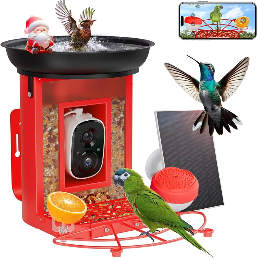 An application scenario or product detail of squirrel proof bird feeder with camera - Image 21