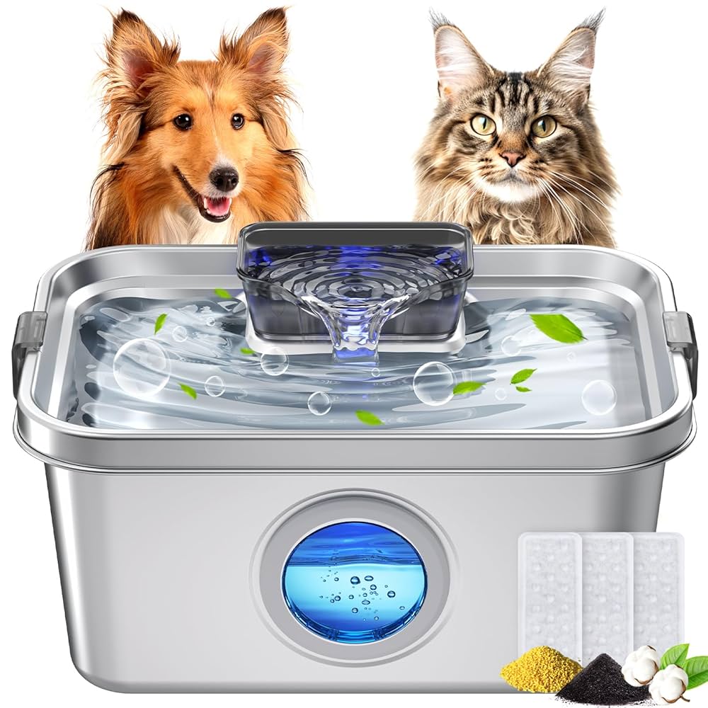 An application scenario or product detail of stainless dog water fountain - Image 9